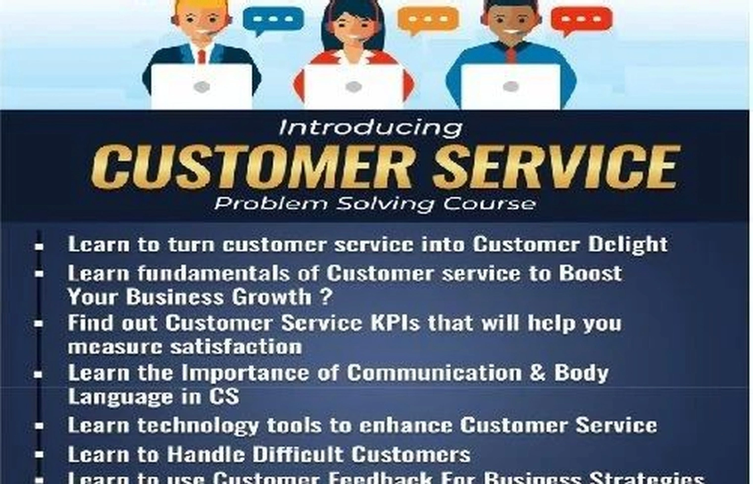 Customer management course session